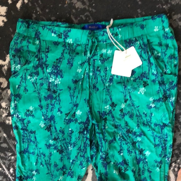 Skunkfunk green and blue printed pants *NWT* - Picture 2 of 7
